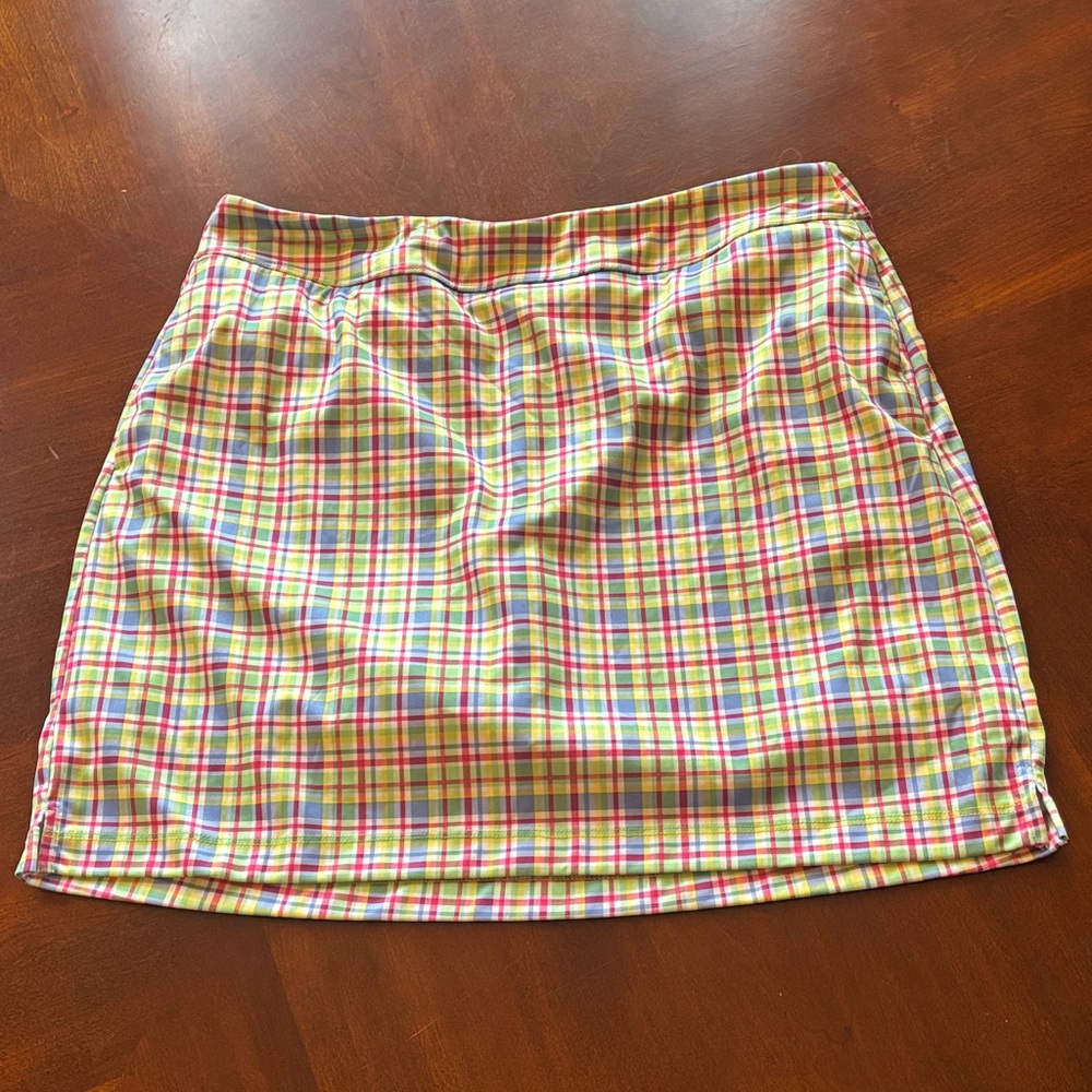 Plaid Multicolor Women's Skort • Greg Norman size M